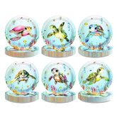 60 Pcs 9-inch Sea Turtle Party Plates - Grencian