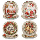 60 Pcs Christmas Santa Claus Party Plates - Grencian