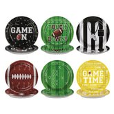 60 Pcs Football Game Party Plates - Grencian