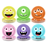 60 Pcs Halloween Cartoon Face Party Plates - Grencian