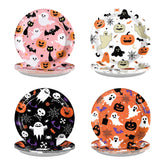60 Pcs Halloween Cute Ghost Party Plates - Grencian