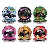 60 Pcs Monster Truck Party Plates - Grencian