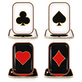 60 Pcs Poker Square Paper Plates - Grencian