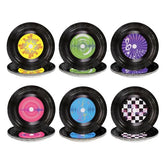 60 Pcs Rock and Roll Party Plates - Grencian
