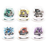60 Pcs Semi Truck Party Plates - Grencian