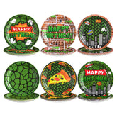 60 Pcs Turtle Birthday Party Plates - Grencian