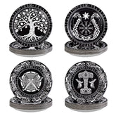 60 Pcs Viking Warrior Themed Party Plates - Grencian