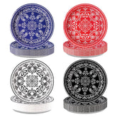 60 Pcs Western Bandana Party Plates - Grencian