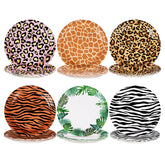 60 Pcs Wild Animal Party Plates - Grencian