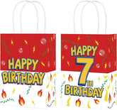 16Pcs 7th Birthday Goodie Bags - Animation Themed Party Favors - Grencian