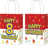 16Pcs 8th Birthday Goodie Bags - Animation Themed Party Favors - Grencian