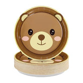 50 Pcs Bear Baby Shower Party Paper Plates - Grencian