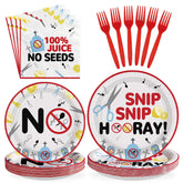 96 Pcs Funny Vasectomy Party Plates and Napkins - Grencian