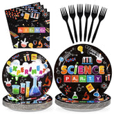 96 Pcs Science Party Plates and Napkins - Grencian
