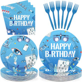 96 Pcs Eye Doctor Birthday Party Plates and Napkins - Grencian