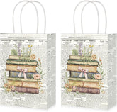 Kraft book themed party favor bag 1