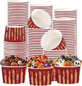 50Pcs 12oz Halloween Circus Ice Cream Snack Cups - Grencian
