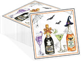 50Pcs Halloween Cocktail Paper Napkins 5x5 Inch - Grencian