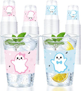 50Pcs 12oz Halloween Ghost Gender Reveal Cups - Grencian