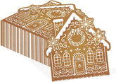 Grencian 150Pcs Gingerbread House Shaped Napkins 3 Ply 6.5 In - Grencian