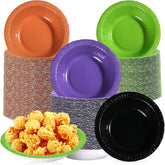 100Pcs 12oz Halloween Paper Bowls Party Decorations - Grencian