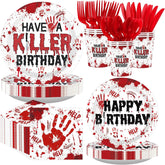 168Pcs Have a Killer Birthday Halloween Party Set Serves 24 - Grencian
