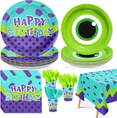 170Pcs Monster Birthday Party Decorations Serves 24 - Grencian