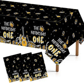 3Pcs Notorious One Tablecloth Black Gold Hip Hop - Grencian