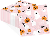 50Pcs Pink Halloween Ghost Paper Napkins 6.5 Inch 3 Ply - Grencian