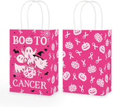 16Pcs Pink Ribbon Halloween Party Favor Bags - Grencian