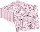 50Pcs Pink Spider Web Halloween Paper Napkins 6.5 Inch - Grencian