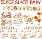 171Pcs Pizza Baby Shower Party Supplies Serves 24 - Grencian