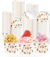 60Pcs 12oz Halloween Pumpkin Bat Snack Cups - Grencian