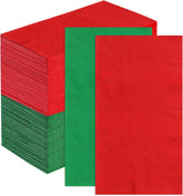 200Pcs Red and Green Paper Napkins 3 Ply - Grencian