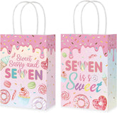 16Pcs Sweet Sassy 7 Birthday Goodie Bags Donut - Grencian