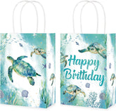 16Pcs Sea Turtle Birthday Goodie Bags Ocean Animal - Grencian