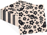 50Pcs Halloween Skeleton Cocktail Napkins 5x5 - Grencian