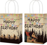 16Pcs Spooky Rustic Alphabet Goodie Bags Halloween - Grencian