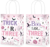 16Pcs Halloween 3rd Birthday Trick Or Three Goodie Bags - Grencian