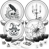 250Pcs Vintage Halloween Party Set Serves 50 - Grencian