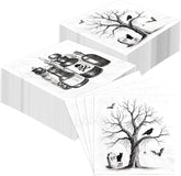 50Pcs Vintage Halloween Paper Napkins 6.5 Inch 3-Ply - Grencian