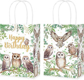 16 Pcs Owl Birthday Party Goodie Bags - Grencian