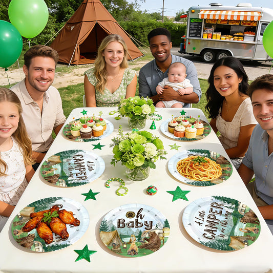 Paper plates and disposable tableware for camping and outdoor trips