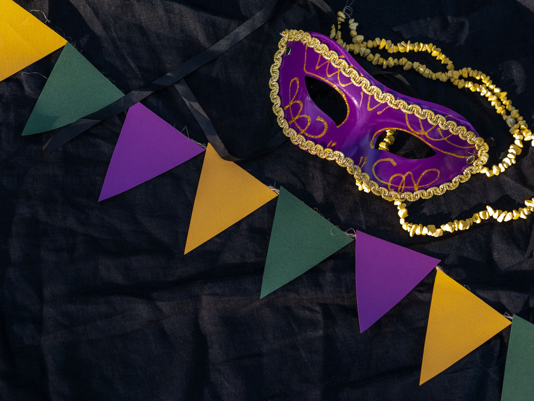 Masquerade party with ornate masks, feathers, and elegant masquerade party supplies