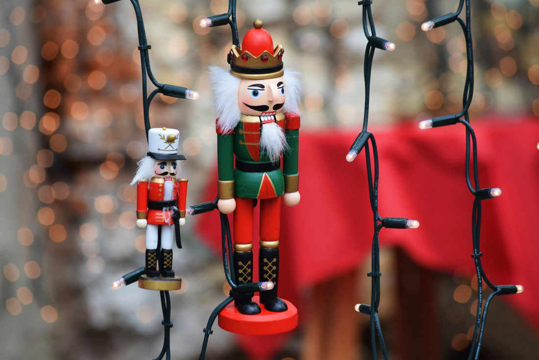 Nutcracker party with ballet decorations, toy soldier accents, and nutcracker party supplies
