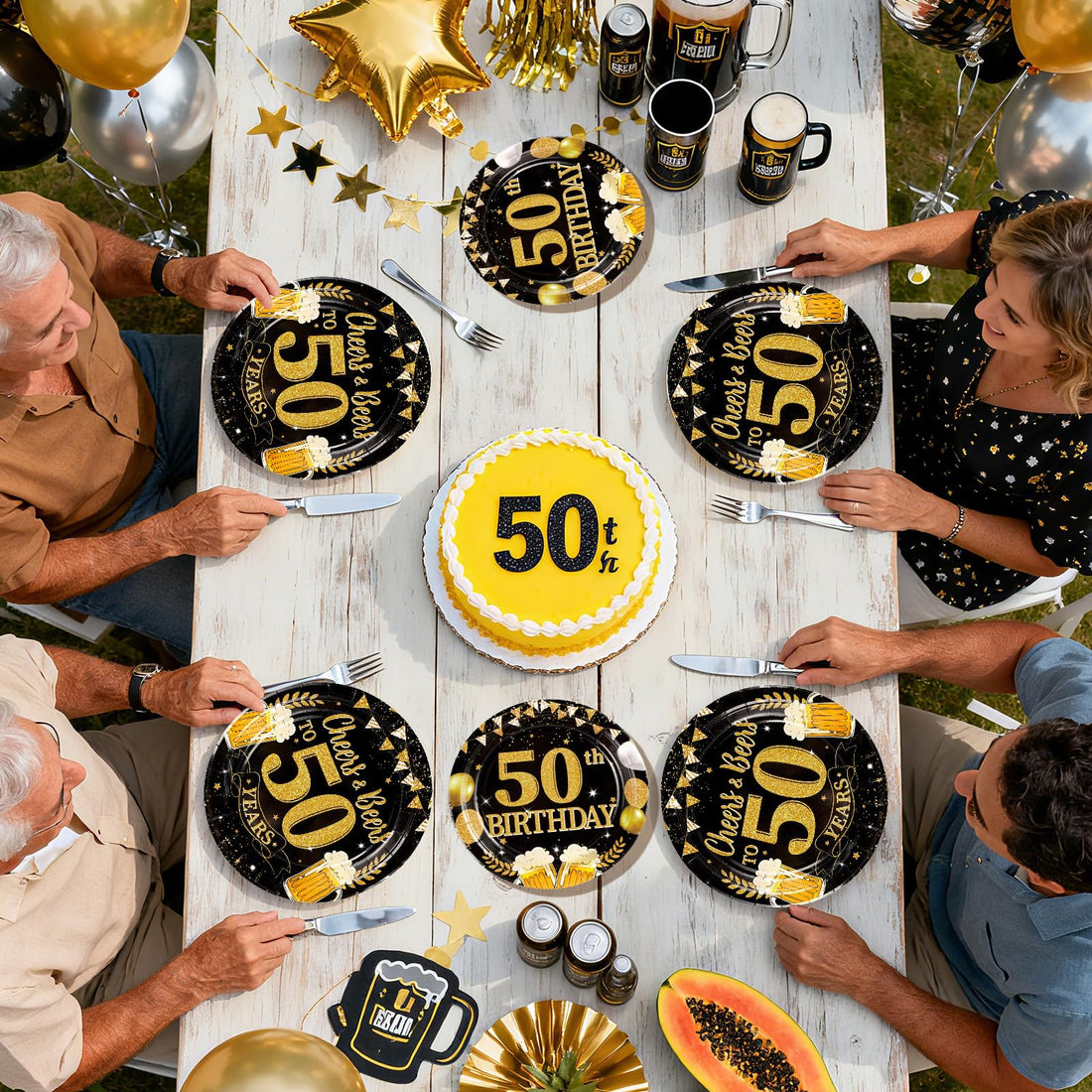 50th birthday party supplies