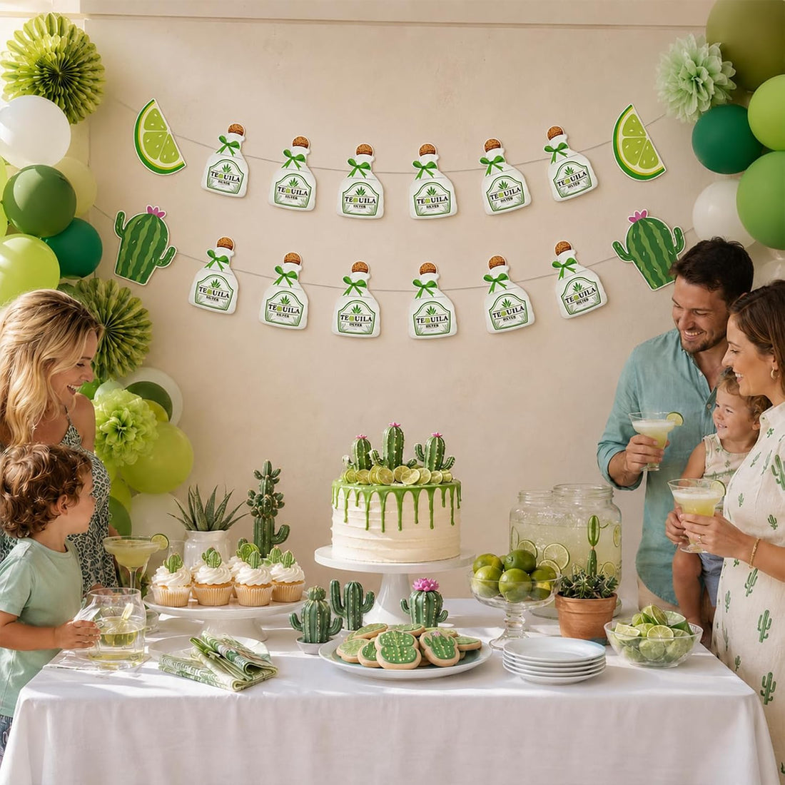 Margarita Birthday Banner - Tequila Lime Party Decorations for Bachelorette image 6