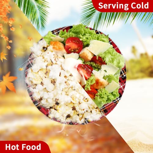 100 Pack Christmas Tree Paper Bowls - Grencian