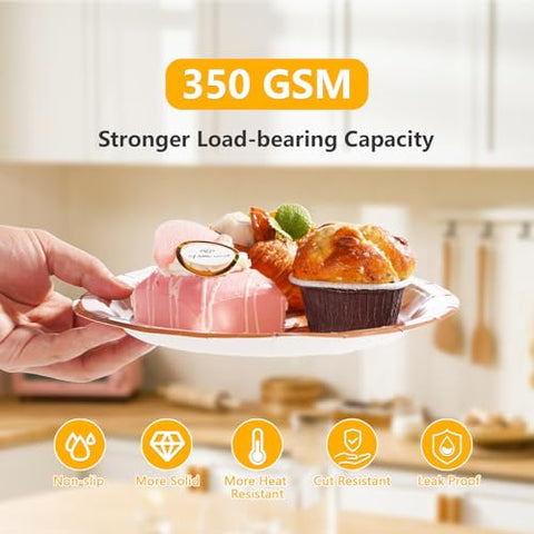 100 Pcs 9" and 7" Bear Baby Shower Party Paper Plates - Grencian