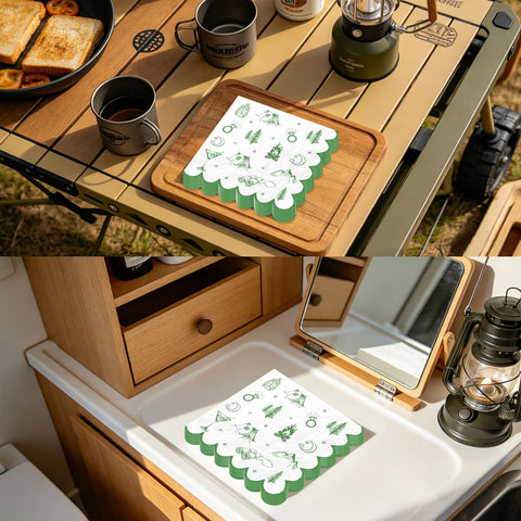 100 Pcs Camping Square Party Napkins - Grencian